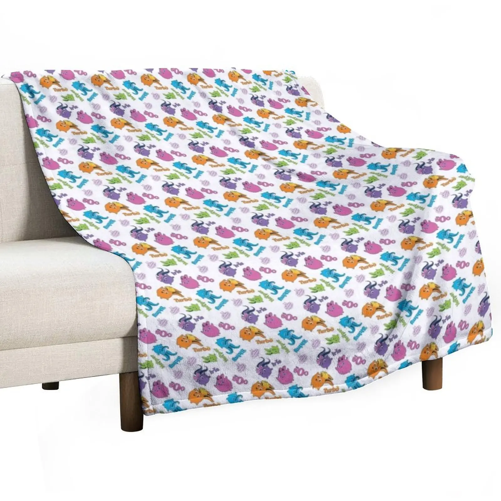 Sunny Bunnies - Pattern # 1 Throw Blanket Retros Softest blankets ands Tourist Loose wednesday Blankets