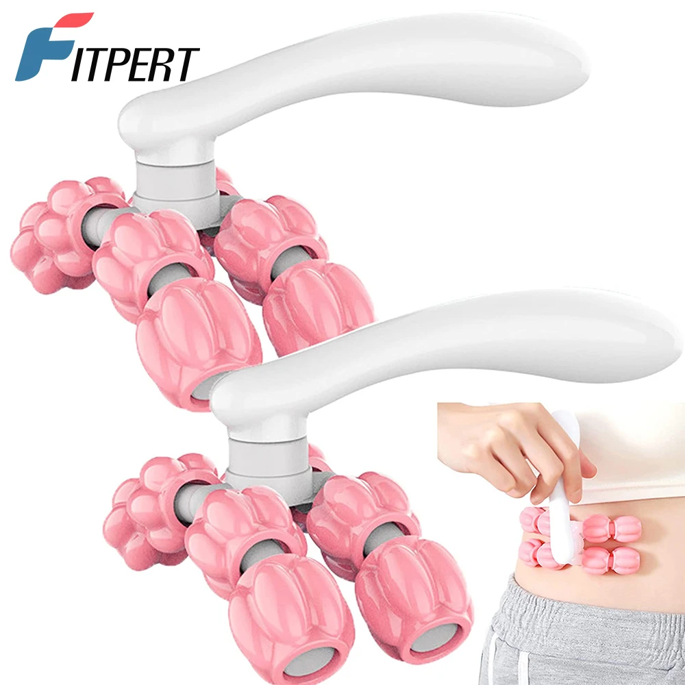 

1 PCS Professional Hand Held Massager Massager Roller for Hand Muscle Back Neck Foot Shoulder Leg Pain Relief Massage Tool Pink