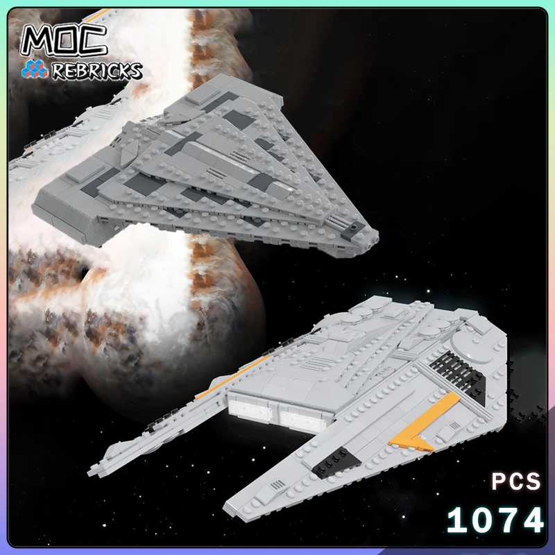 

MOC Space Series Liberator-class Cruiser Quasar Fire-class Carrier, строительные блоки, модель, оригинальные кирпичи, игрушки для мальчиков, рождественские подарки