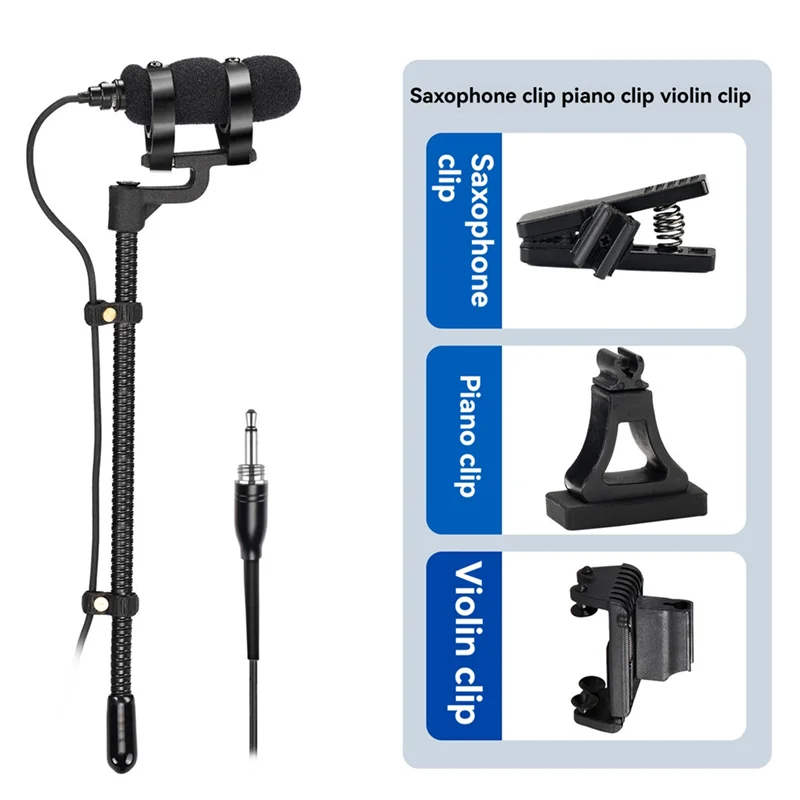 

B29C-IM-22 Проводной микрофон для саксофона, скрипки, фортепиано, рупора Гиперкардиоидный мини-портативный саксофон