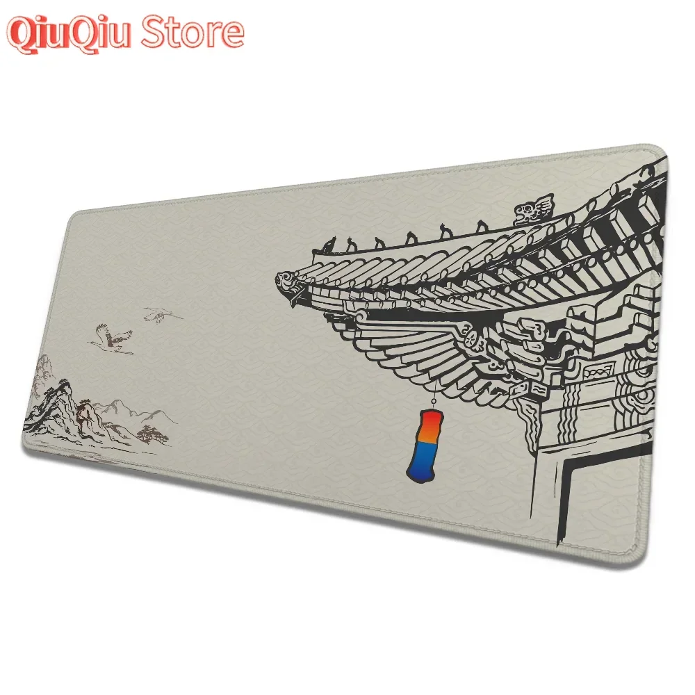 Großes Mauspad Anime Hanok Computer Schreibtische Gaming Zubehör Schreibtischmatte Gamer Tastatur Pc Schrank Spiele Mousepad Matten Büro Xxl