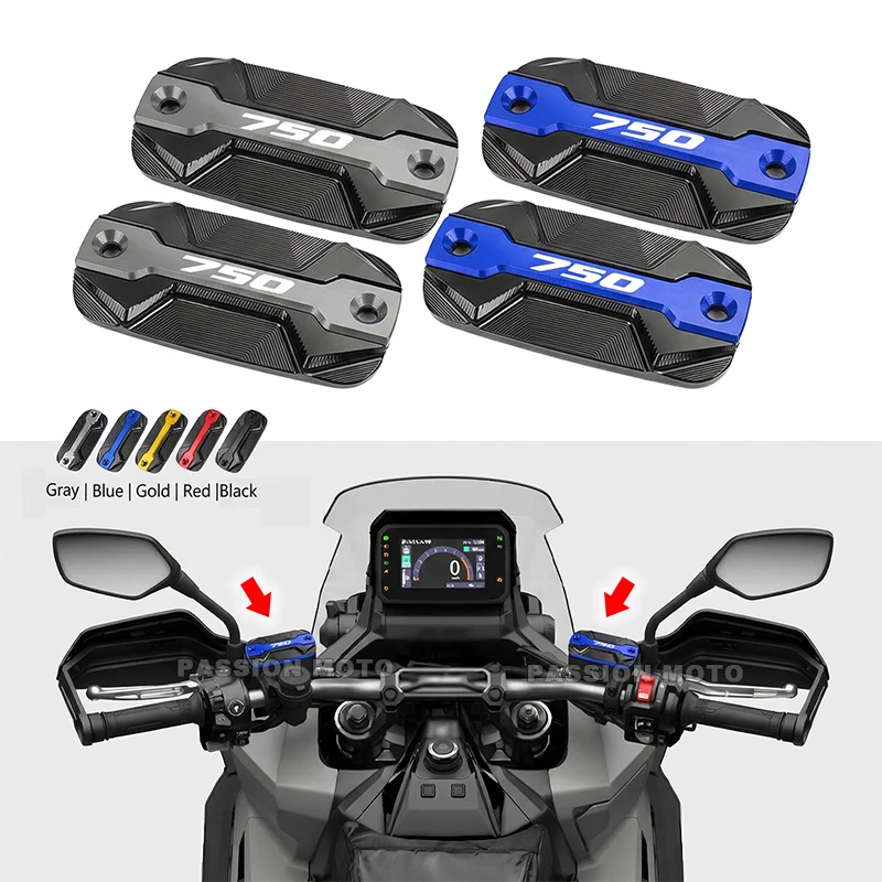 Für Honda XADV750 X-ADV750 xadv 750 NC750X 2014-2026 Forza750 NSS750 Motorrad CNC Vorderer Bremsflüssigkeitsbehälter-Deckel Ölkappe