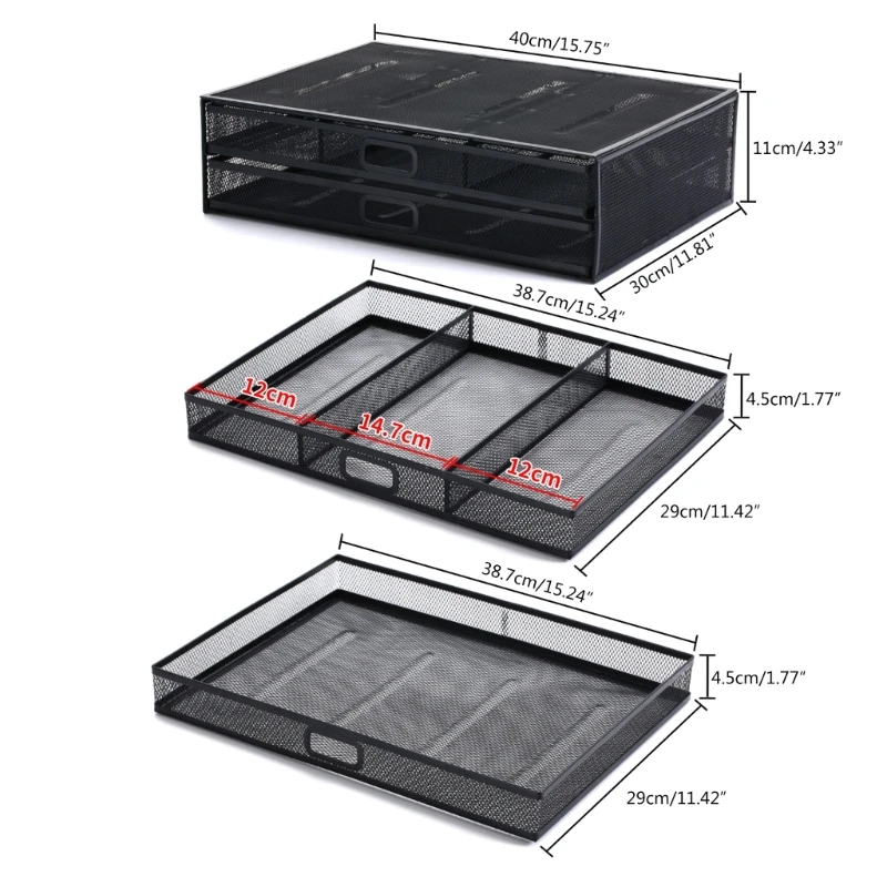Suporte para gaveta armazenamento embutida, organizadores tablet telefone Stand Holder para impressoras