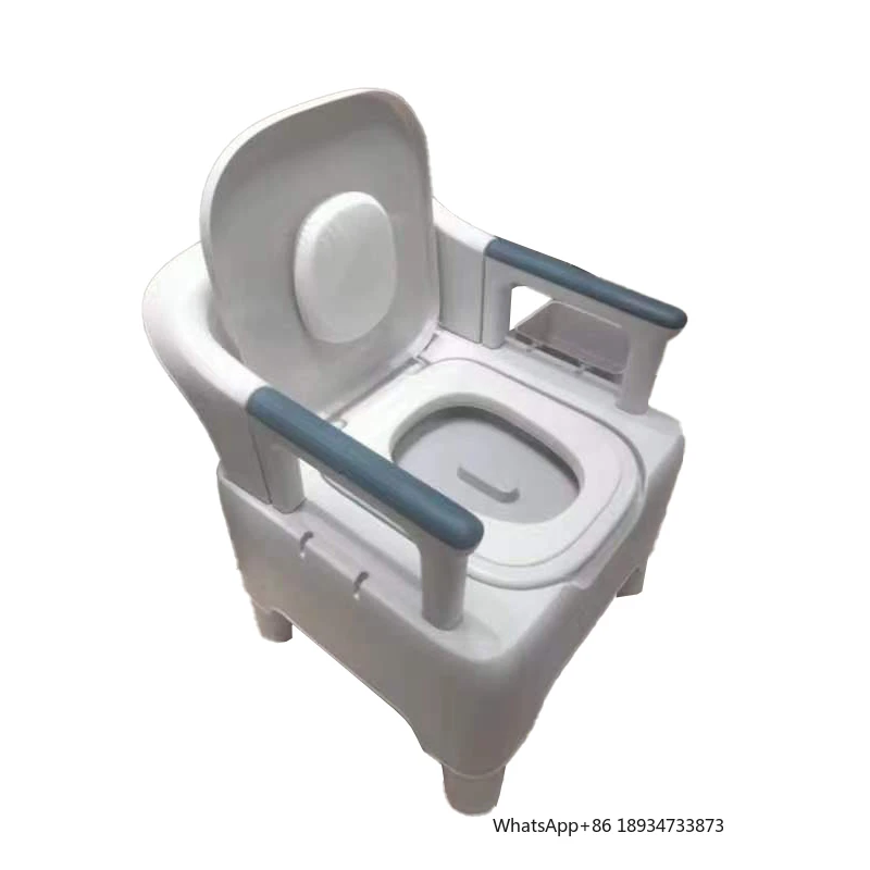 Elderly disabled patients safety and hygiene portable toilet. Elderly disabled patients safety and hygiene portable toilet