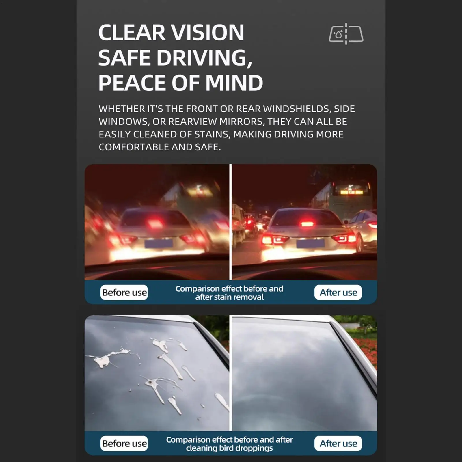 

Car Glass Oil Film Cleaner 5 Pieces Vehicle Windshield Cleaning Supplies Car Glass Stain Removal Sponge For Detailers Drivers