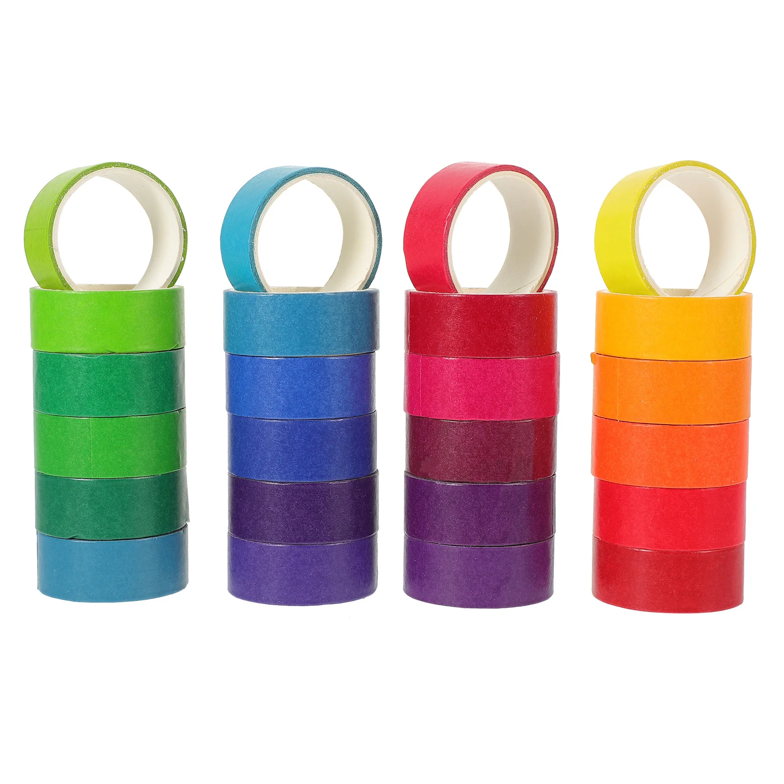 

24 Rolls DIY Decorative Washi Tapes Multi-Function Adhesive Paper Tape Set for Scrapbooking Planner Journal Gift Wrapping