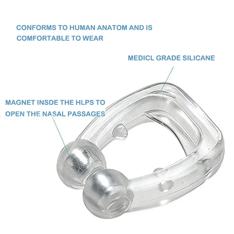 1pc Magnetic anti-snoring nose expander anti-snoring nose clip anti-snoring device, easy to breathe and improve sleep