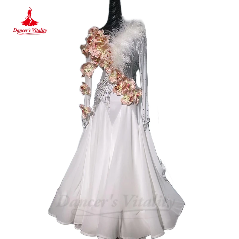 Ballroom Dance Dress Women Customsized Waltz Social Dancing Perfromance Professio Costumes for Girl's Modern Competiton Dresses