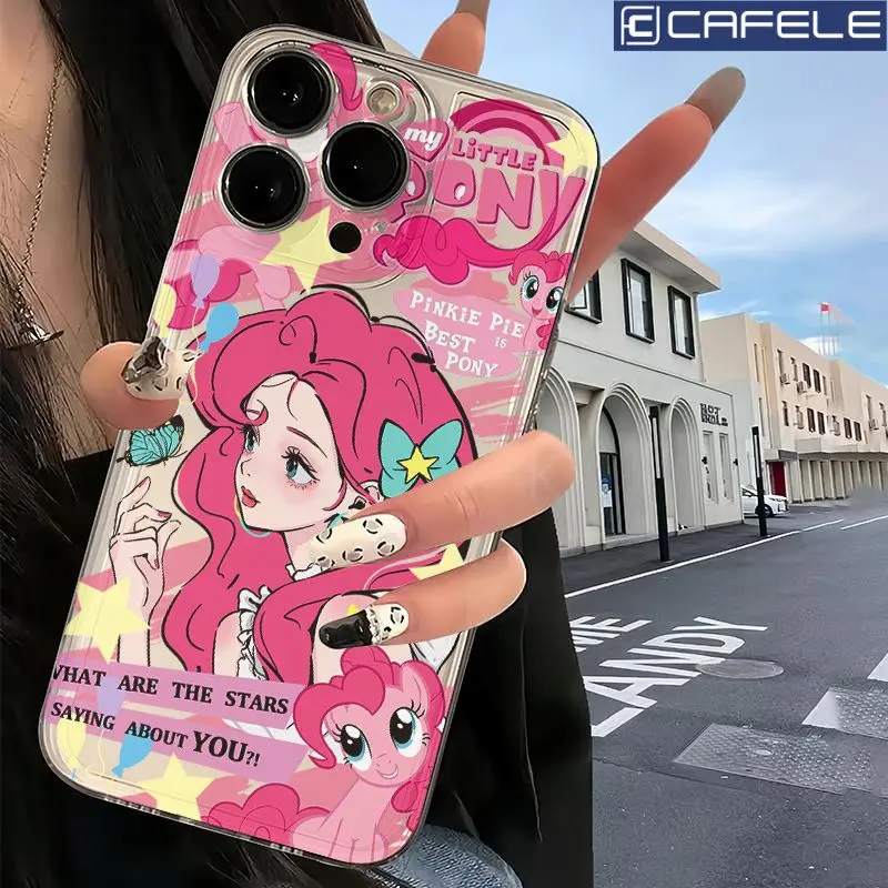 Anime Cute My Little Pony Phone Case For iPhone 16 15 14 13 12 11 Mini Pro Max X XR XSMax 6S 6 7 8 Plus SE20 Transparent Cover