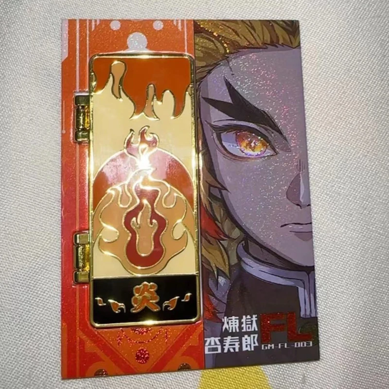 Anime Demon Slayer Rengoku Kyoujurou Uzui Tengen Himejima Kyoumei Tokitou Muichirou Collectible Cards Birthday Gifts Toys