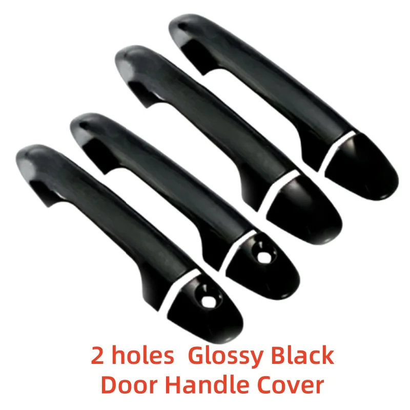 Car Modification Accessories Door Handle Cover Trim Paste Style Carbon For 4 Door Toyota HILUX VIGO REVO 2O16 2017 2018-2023 view 4