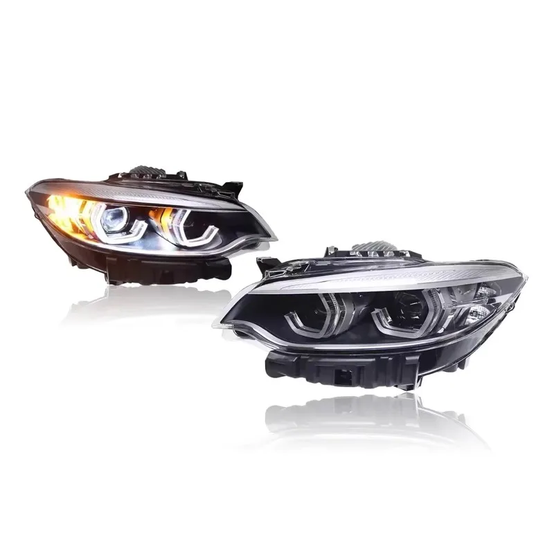 Car Lights for 2 Series F22 Headlight 2014-2019 Projector Car Lamps Daytime Running Lights Dynamic Turn Signals