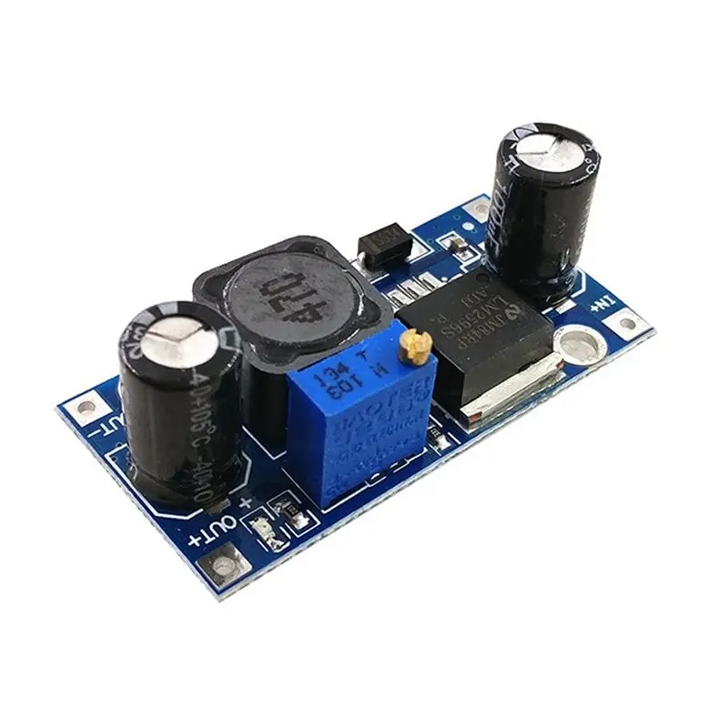 【NEWLY】4 Pcs LM2596S-ADJ 3-40V DC-DC Adjustable Step-Down Voltage Regulator Powers Module Board 3A Buck Converter Blue-Black
