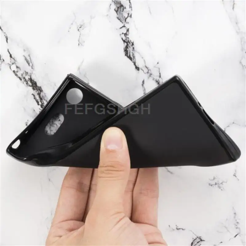 Anti-knock Soft TPU Phone Case For SONY Xperia XZ1 Compact XZ1mini XZ1c G8441 G8442 S0-02K Silicone Cover Bumper Tempered Glass