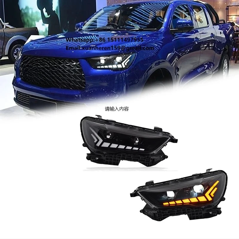 

FT Car Lights for Great Wall POER Headlights 2019-2022 POER LED Projetor Headlamp Daytime Running Light Automotive Accessories