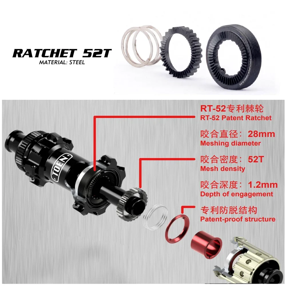 GOLDIX 370 350 310 180 160 series flower drum ratchet 26T 36T 52T 60T 72T accessory suitable for SWISS flower drum ratchet