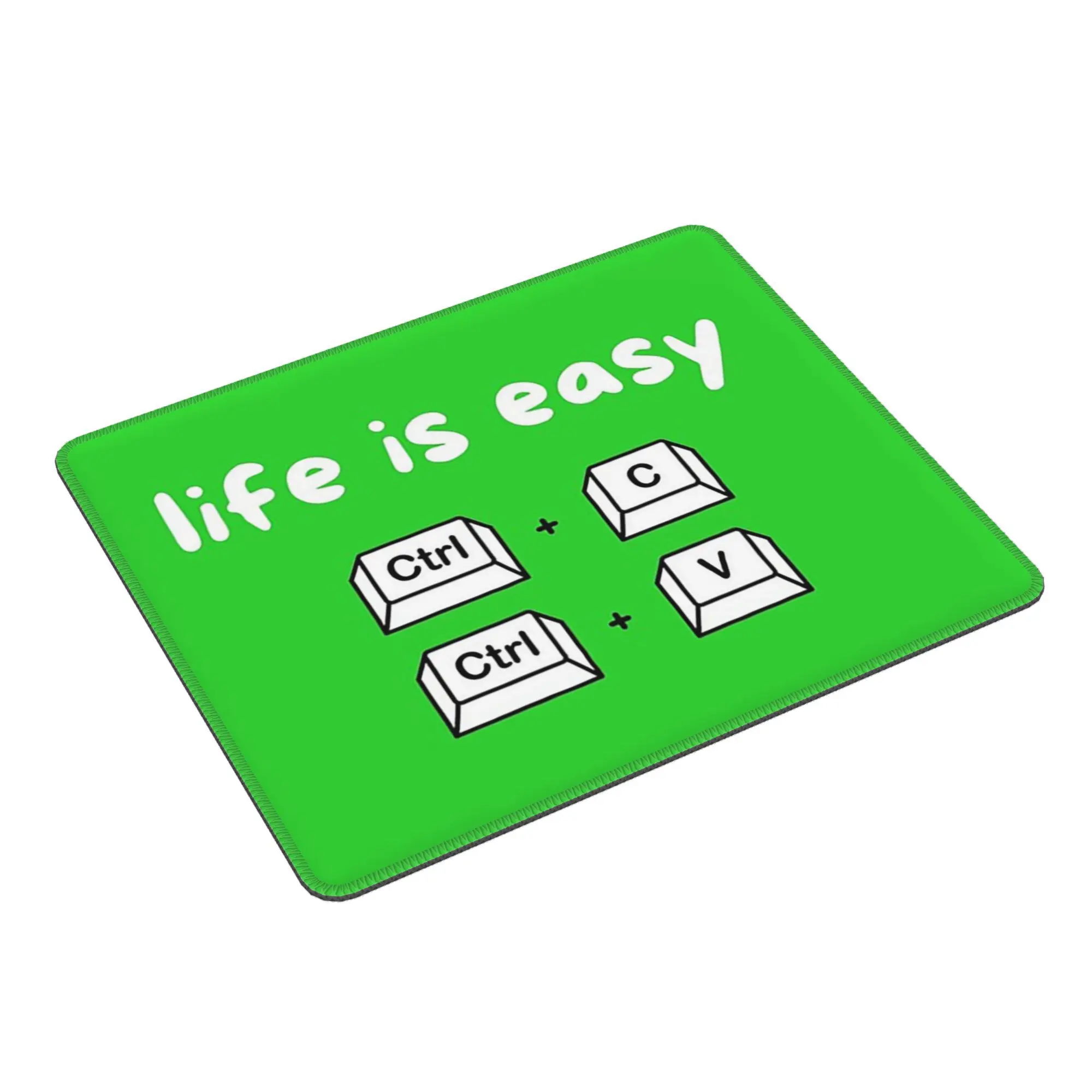 人生は簡単 ctrl c と ctrl v マウスパッド コンピューターキーボード マウスパッド ゲーミングPC ノートパソコン デスクマット オフィスアクセサリー テーブルマット
