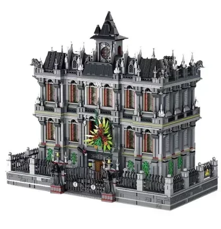 Juego de bloques de construcción modelo Lunatic Hospital para Niños, juguete de construcción con ladrillos serie 7537, Compatible con 613002, regalo de Navidad, 613001, piezas