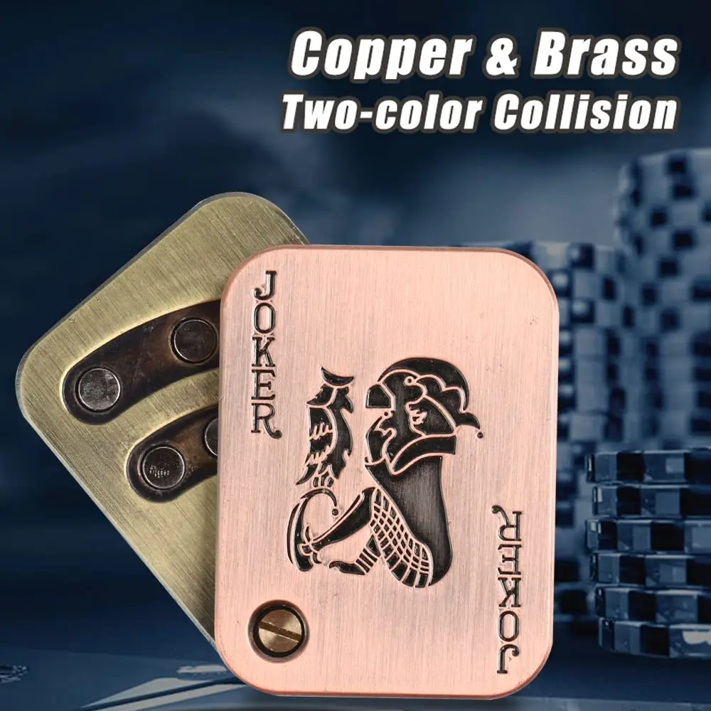 EDC Push Slider Metal Fidget Anti Stress Toys Adults Finger Spinner Poker Relieve Anxiety Toy Portable Pop Magnetic Slider Games