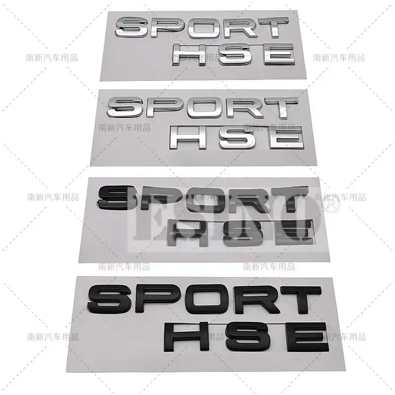 3D ABS Sport HSE Car Rear Trunk Emblem Material Rear Tailgate Fender Door Adhesive Badge for Land Rover Range Rover
