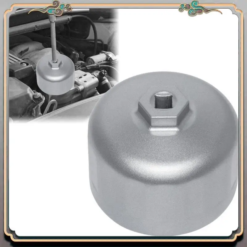 

Reliable-Aluminum Cartridge Style Oil Filter Wrench Filter Housing Cap 86Mm For BMW Volvo (Silver)