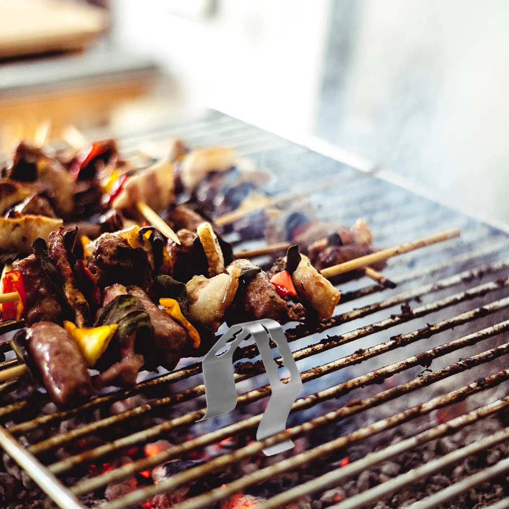 

3Pcs Meat Thermometer Probe Clips Stainless Steel Holder Flexible Clamp for Bbq Grill Oven Temperature Cooking Accessories