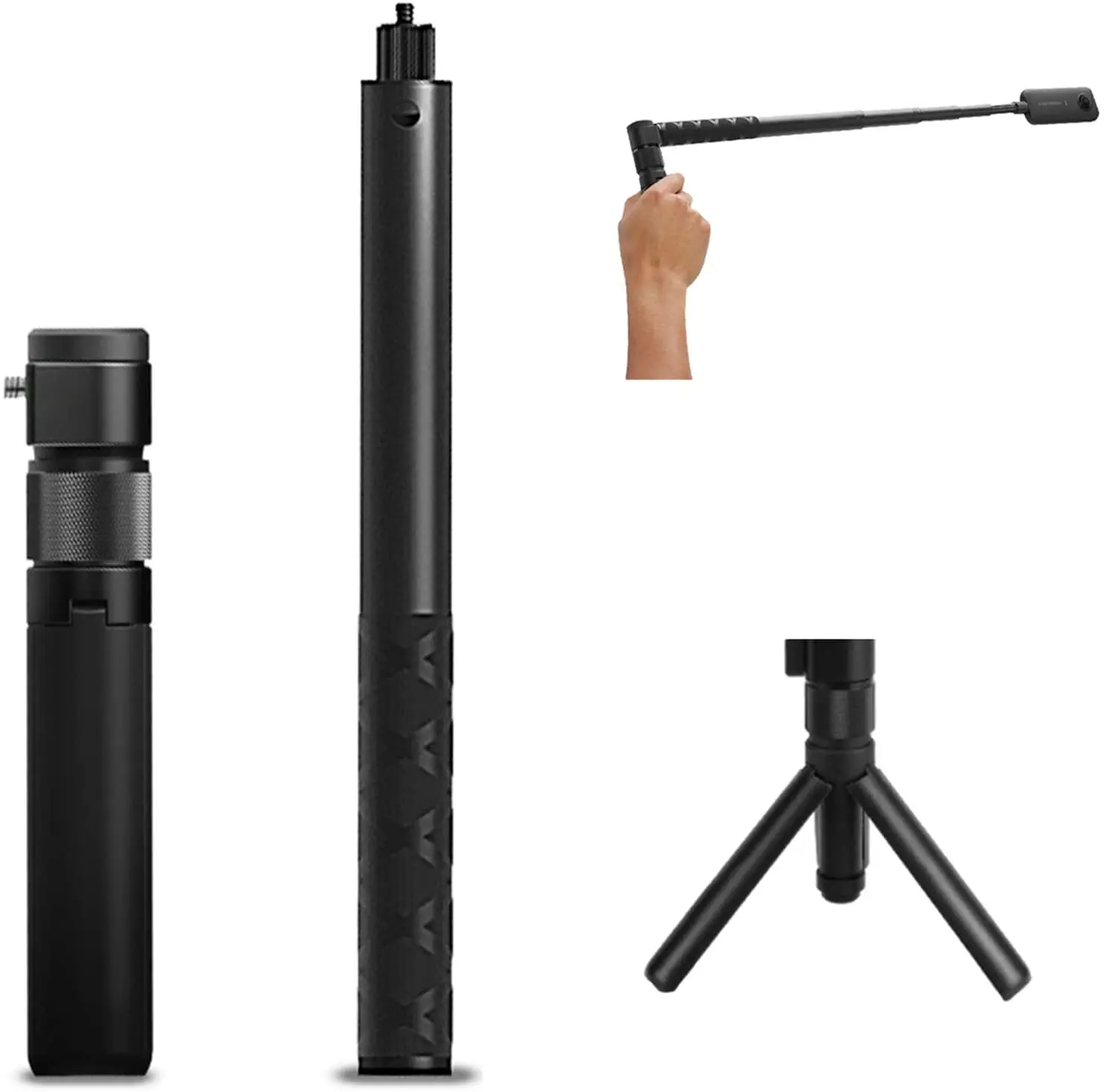 Ban Đầu Đạn Thời Gian Kèm Gậy Chụp Hình Selfie Stick Xoay Tay Cầm Phụ Kiện Cho Insta360 Một X2/X/R Và Một Bộ Máy 360 Camera Thể Thao