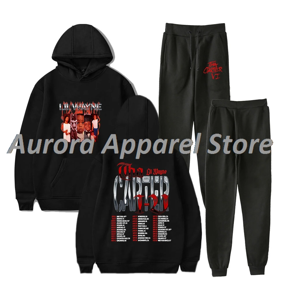 

Lil Wayne Tha Carter VI Tour 2025 Merch Hoodies Jogger Pants Set Cosplay Women Men Streetwear Sweatshirts