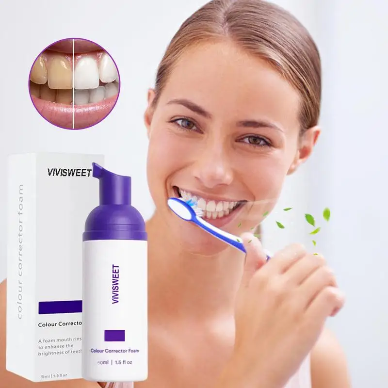 

Purple Toothpaste Deep Stains Removal Breath Freshen Color Corrector Toothpaste Teeth Colour Corrector Brightening Tooth Paste