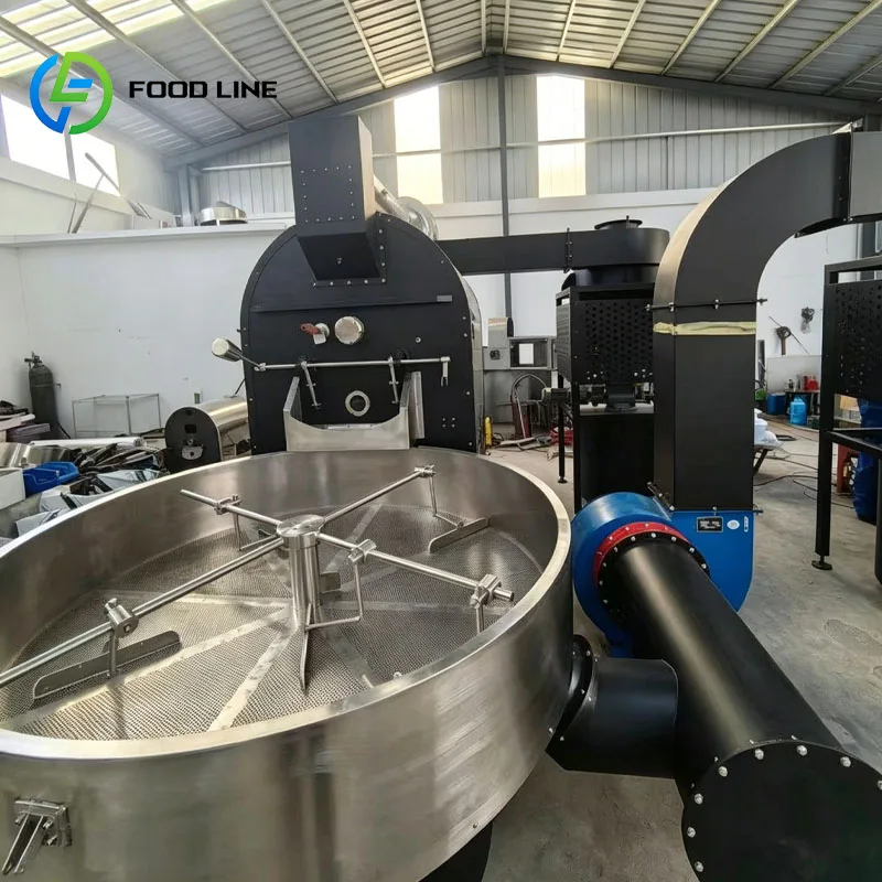 Industrial Coffee Bean Roasting Line Coffee Grinding Mixing Conveying Packaging Machine Customized