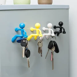 Cartoon Magnetic Key Holder para Home Decor, Climber Climbing Wall Key, Ímã de adsorção, porta pendurada chaveiro, adesivo de geladeira