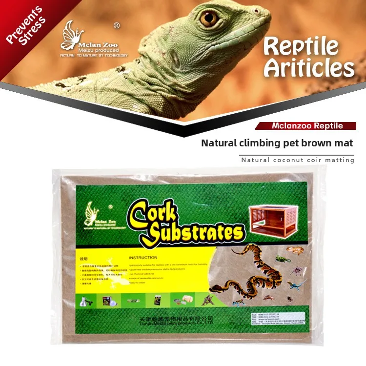 

MCLANZOO Reptile Coconut Fiber Mat-Dust-Free Natural Substrate for Tortoises&Lizards-Moisture-Rich Eco-Friendly Terrarium Liner