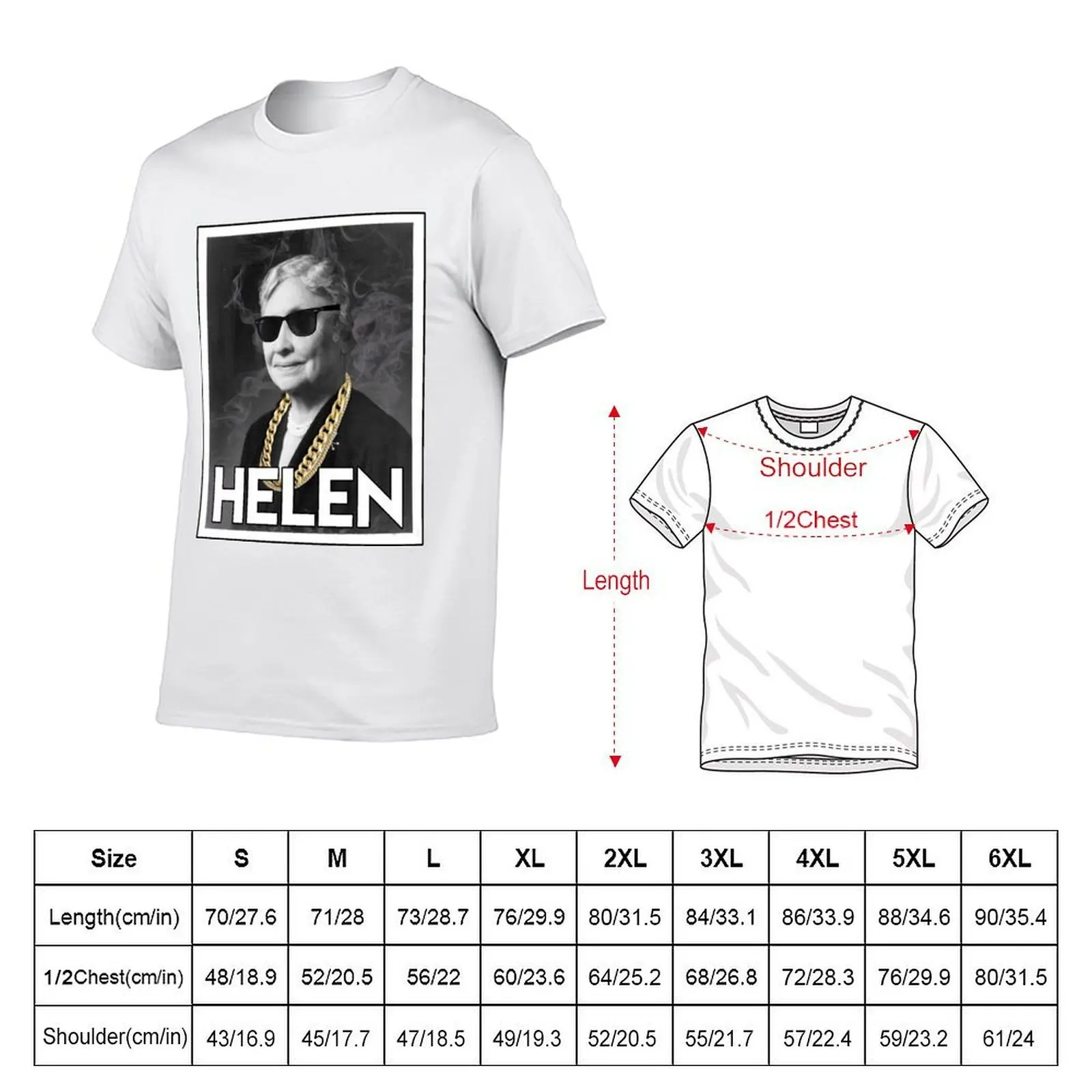 OG Helen T-Shirt printed t shirts for man funny t shirts cotton T-Shirt