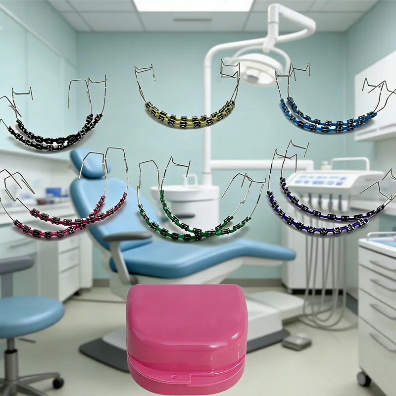 Temporary Tooth Grills / Fake Braces Cosmetic Dental Jewelry Set, Easy to Hook On, Adds an Edgy Look to Your Style for Events