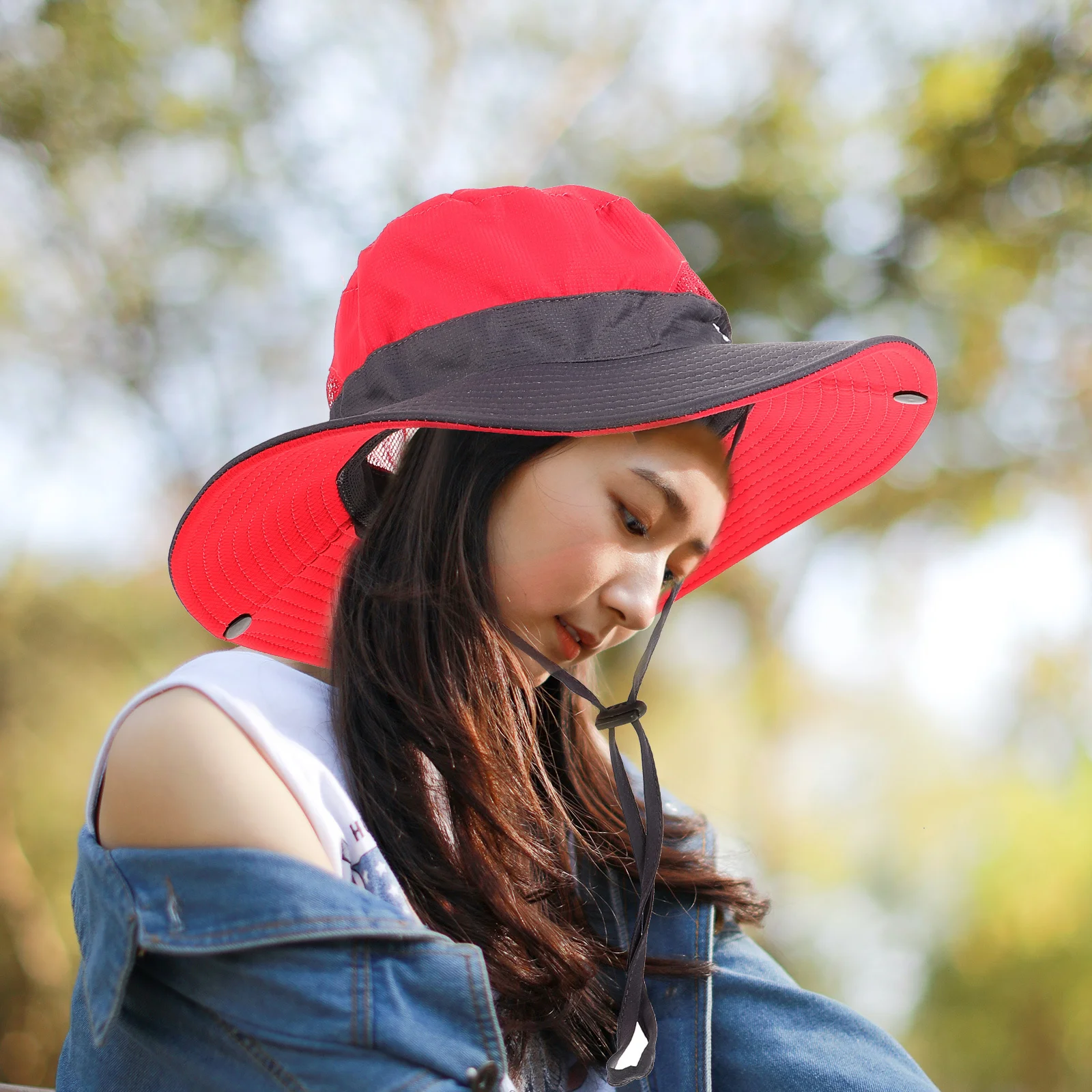 

Women Bucket Uv Protection Sun Hat Outdoor Summer Lightweight Nylon Beach Travel Hat For Fishing Hiking Camping Casual Wear