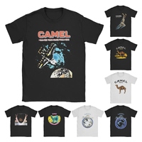 Camels Band Wear A Cape T Shirts Men's Cotton Vintage T-Shirt Crewneck Album Music Tee Shirt Short Sleeve merchandise Plus Size