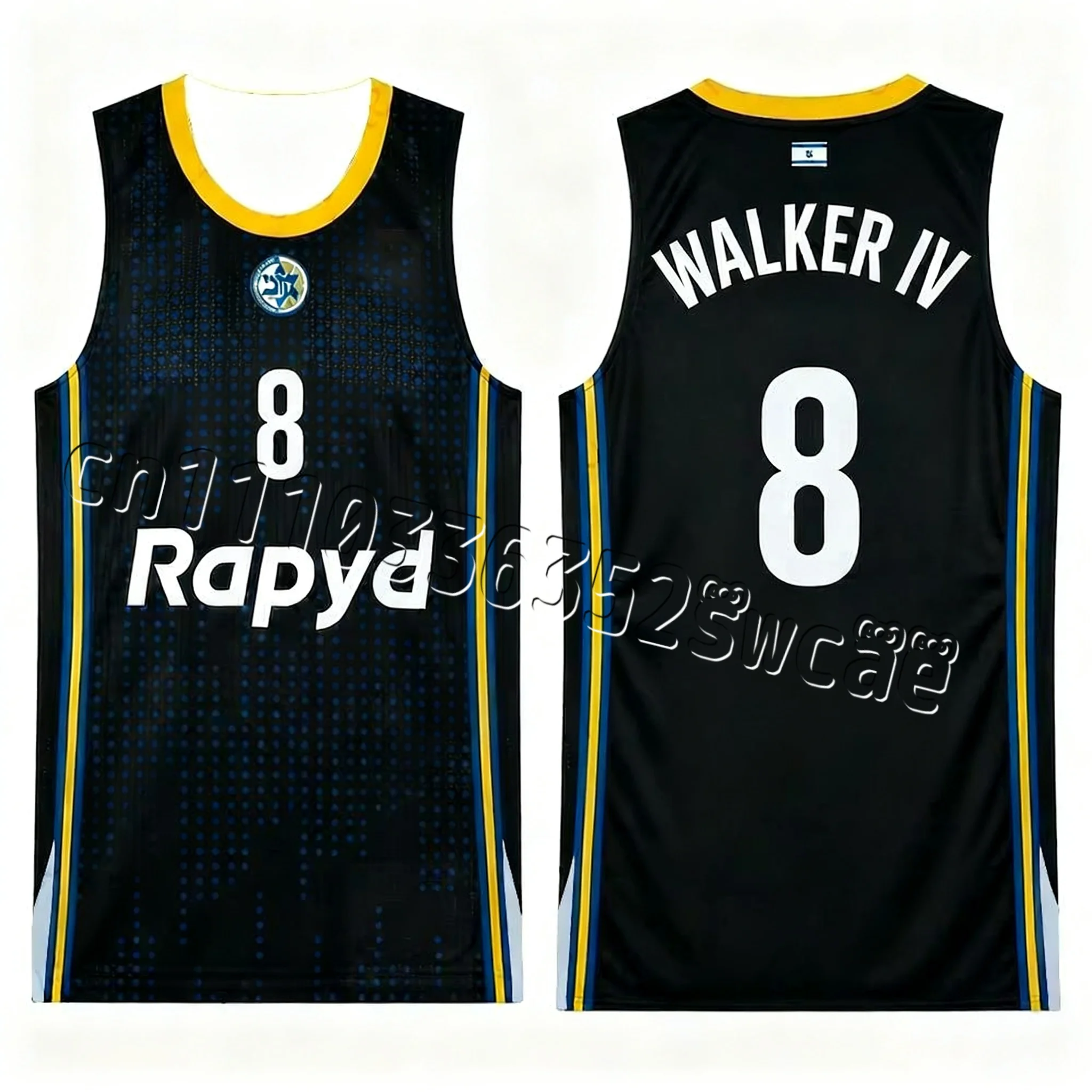 Maccabi Tel Aviv Basketball Jersey Adult Men's  Vest Kids Training Uniform New Arrivals Israeli 25/26 LSraeli FamilyMatching