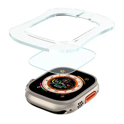 Tempered Glass for Apple Watch Ultra 49mm Screen Protector With Automatic Stick Film Tool for iWatch Ultra Pro 49mm Accessories