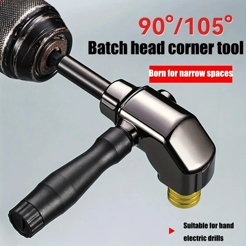 

90/105 Degree Angle Electric Corner Turner Multi-purpose Hardware Tool Accessories Corner Turner Elbow Universa Flexible Shaft