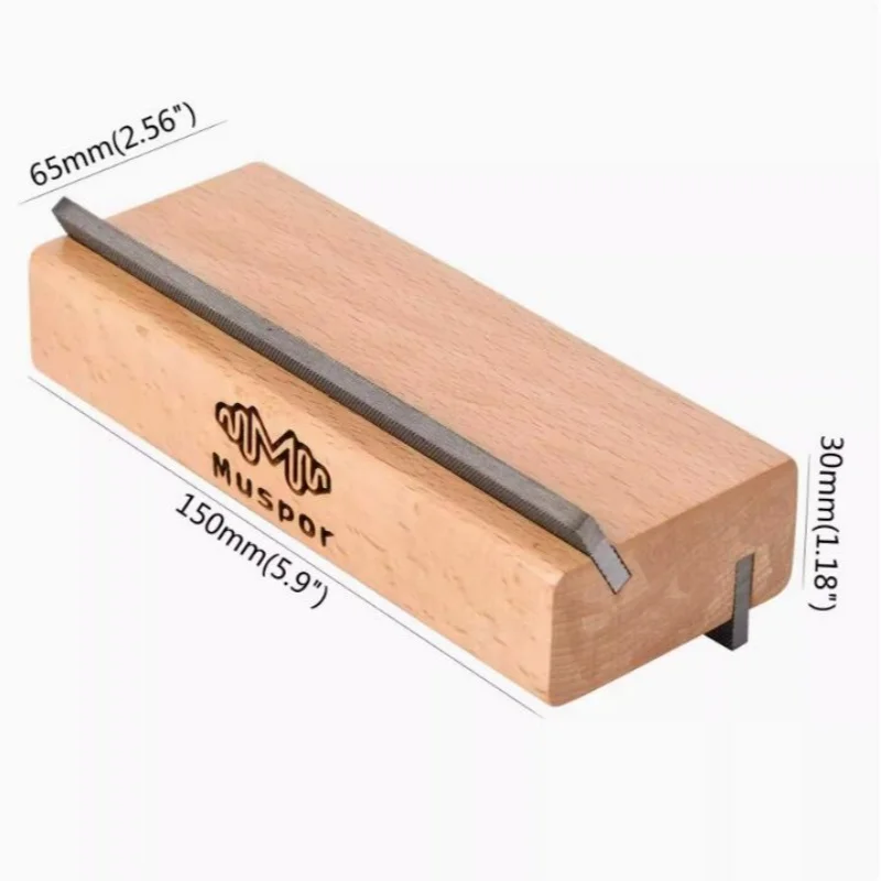 2-in-1 Guitar Fret Maple Bevel File 35° and 90° Angle Dual-Purpose Bevel File Dimensional Guitar Luthier Tools