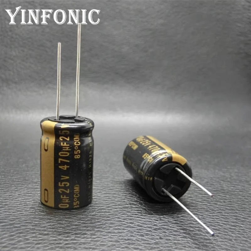 5 Buah/20 Buah Seri Nichicon MUSE KZ Jepang 25V470UF 16X25Mm Kapasitor Elektrolit Audio Kaki Tembaga