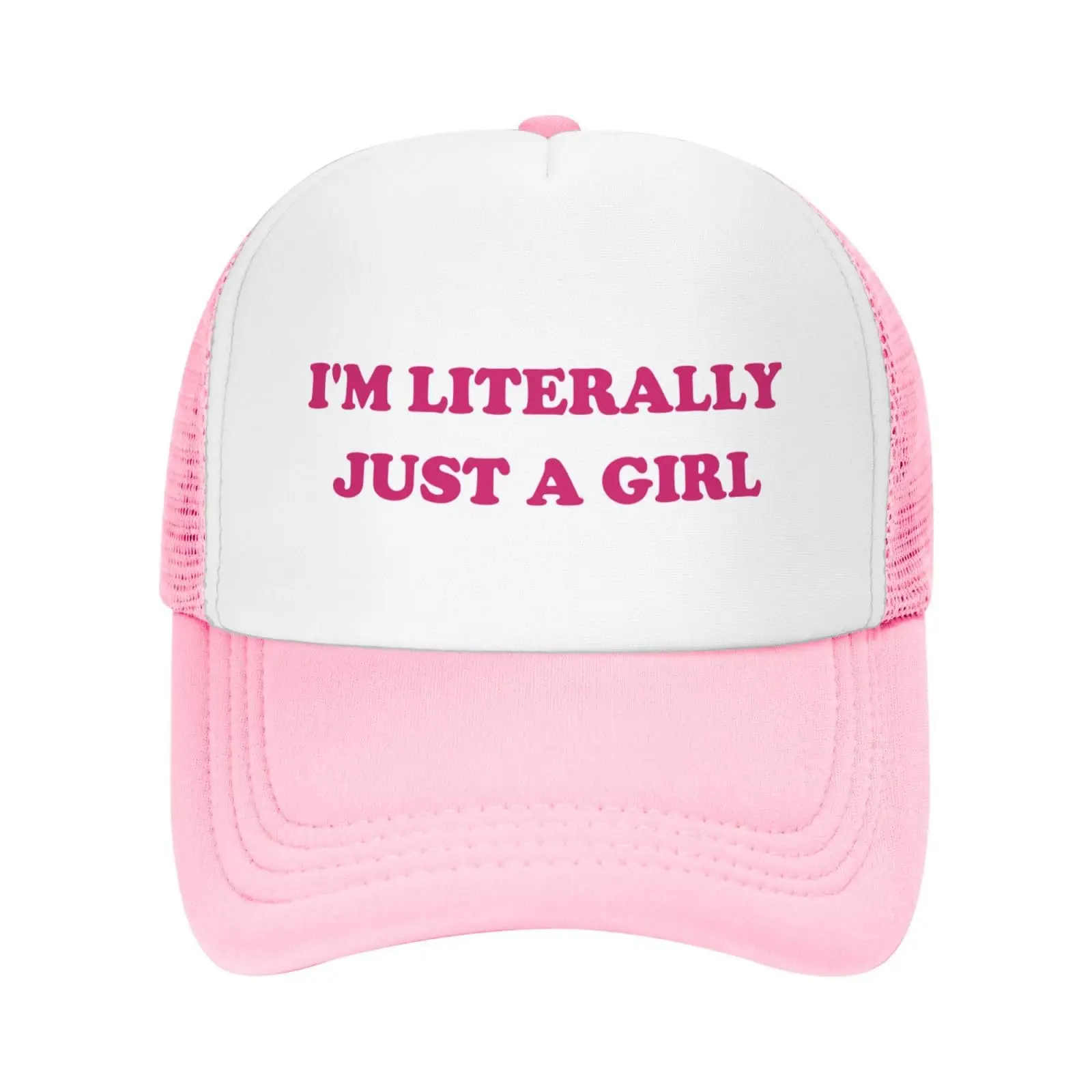 

I'm Literally Just A-Girl-Hat Trucker Hats Men Women Funny Vintage Baseball Caps Cool Hats for Male Gag Gifts