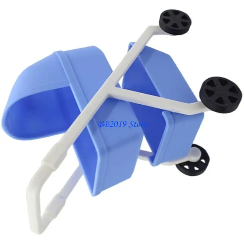 Q0KB – poussette Miniature pour bébé, jouet modèle pour maison poupée 1/12, accessoires d'affichage scène