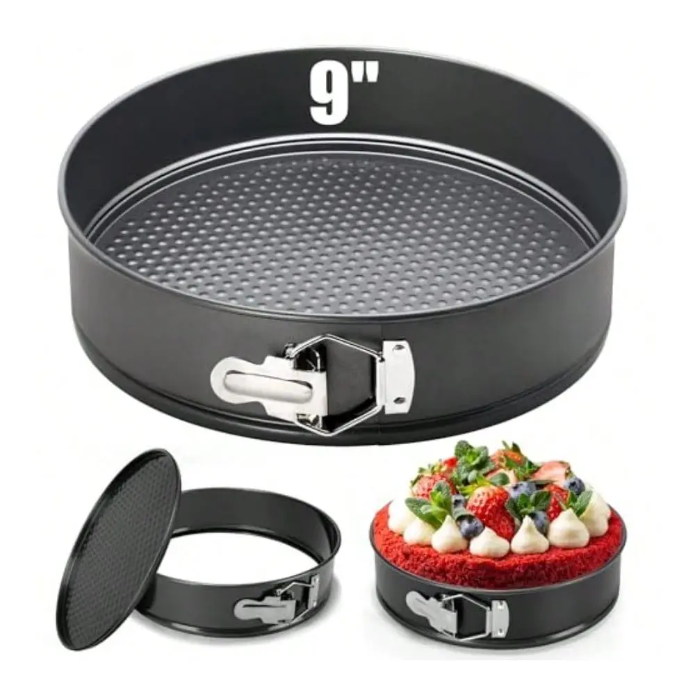 Springform Pan Baking Pans Round Leakof Nonstick Removable Bottom Bakre For Cake, Cheeseca, Pizza, And Quiches