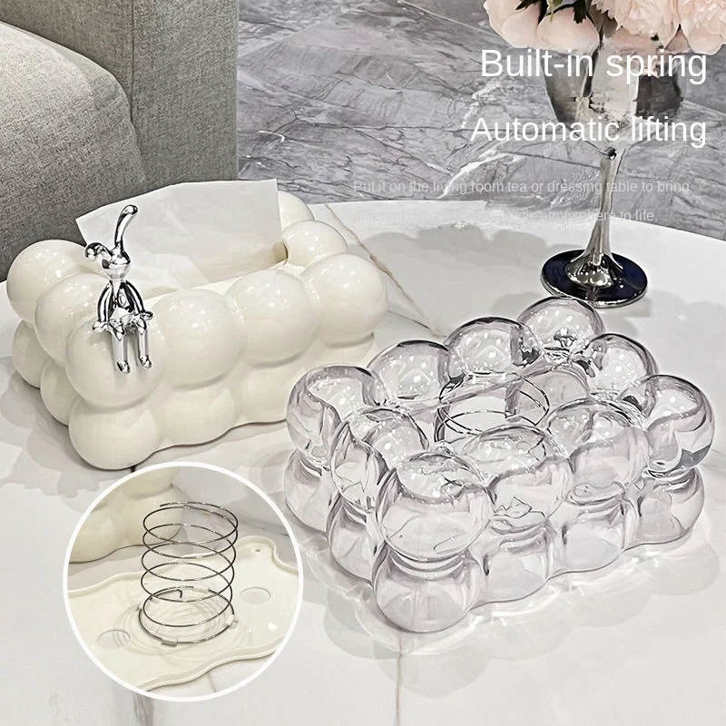 Designer Tissue Box Holder Unique Paper Dispenser for Bathroom or Dining Table Stylish Tissue Organizer Decorative Napkin