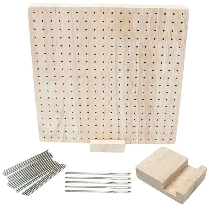 A36T-1 SET Knitting Blocking Board Crochet Blocking Boards For Knitting With Rod Pins And Needles