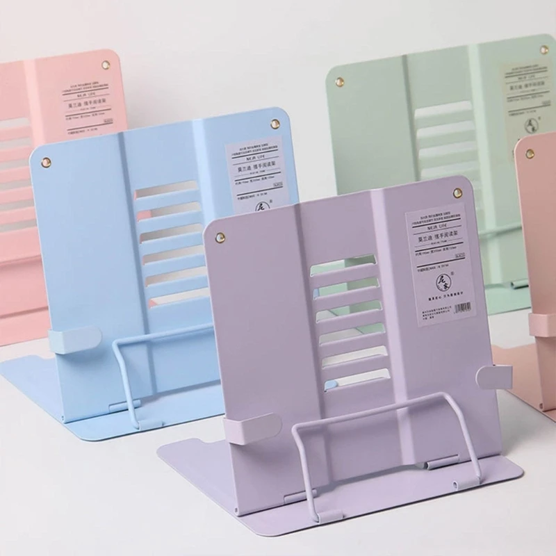 Металлическая подставка для книг, регулируемая подставка для чтения книг, подставка для чтения, складной настольный держатель для книг, сверхпрочная подставка для чтения книг