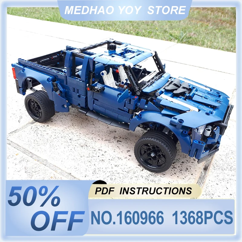 New MOC-160966 250 GT Racing Sports Car Pickup Truck Model Building Blocks Bricks 42154 Vehicle Puzzle Toy Brithday Gift For Kid