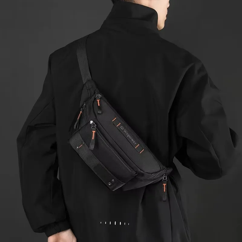 2026 New Men Waist Pack  Cross body Sling Chest Bags  Commuter Outdoor Sports Travel Climb  Male Shoulder Bum Hip Fanny Bags