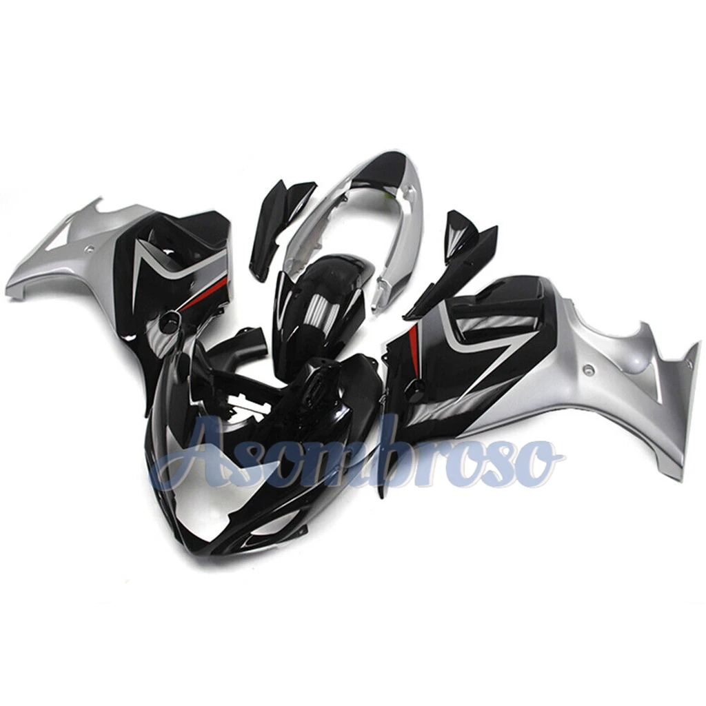 Heavy Sportbike Revamp Fairing kit For GSX650F 2008 2009 2010 2011 2012 GSX-650F 08 09 10 11 12  Silvery black bodywork set